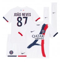 Maglie da calcio Paris Saint-Germain Joao Neves #87 Seconda Maglia Bambino 2024-25 Manica Corta (+ Pantaloni corti)